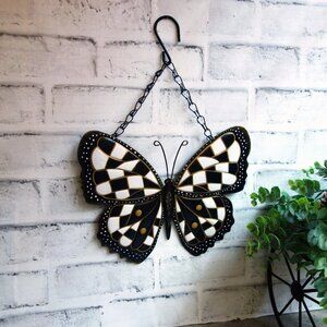 Checked Wall Decor Checked Windcatcher Patio Decor Checked Porch Front Door Deco